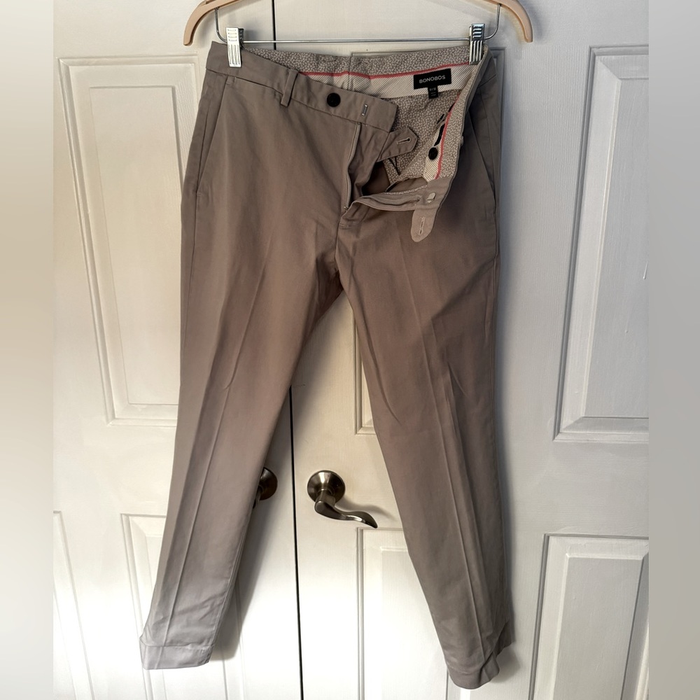 Mens Gray Bonobos Pants